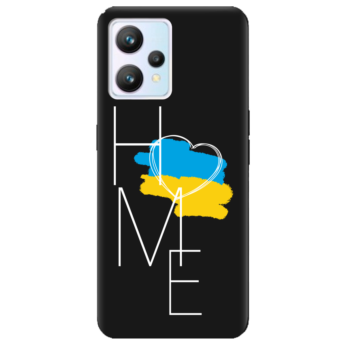 Чехол для Realme 9 черный матовый soft touch Дім - фото 1 - Чехлы для телефонов