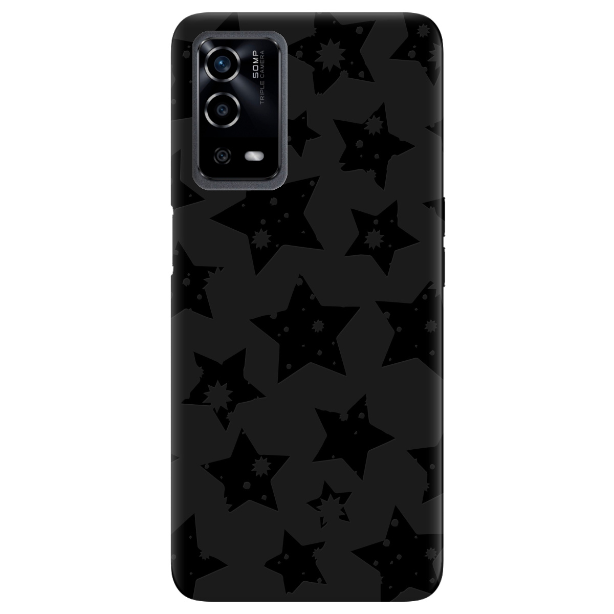 Чехол для Oppo A55 черный матовый soft touch Black Star - фото 1 - Чехлы для телефонов