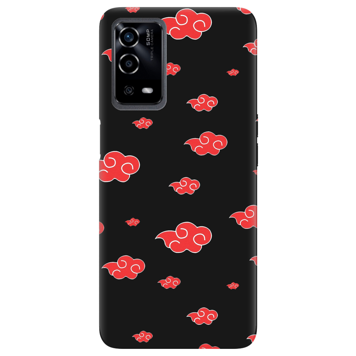 Чохол для Oppo A55 чорний матовий soft touch Akatsuki - фото 1 - Чохли для телефонів