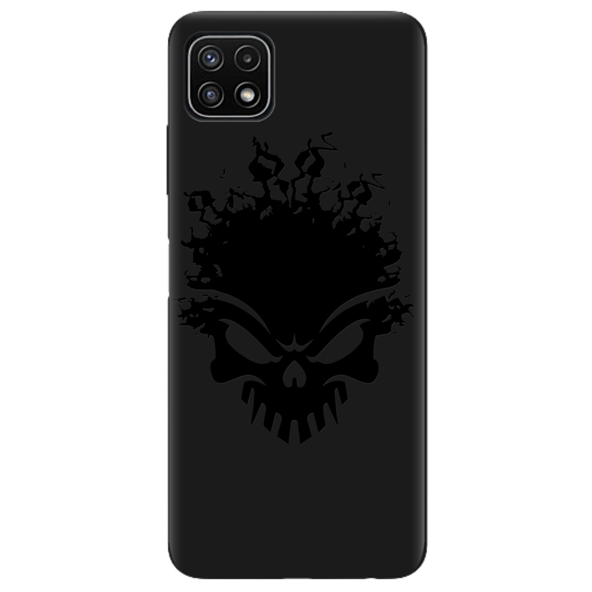 Чехол для Samsung Galaxy A22 5G черный матовый soft touch Ugolek - фото 1 - Чехлы для телефонов