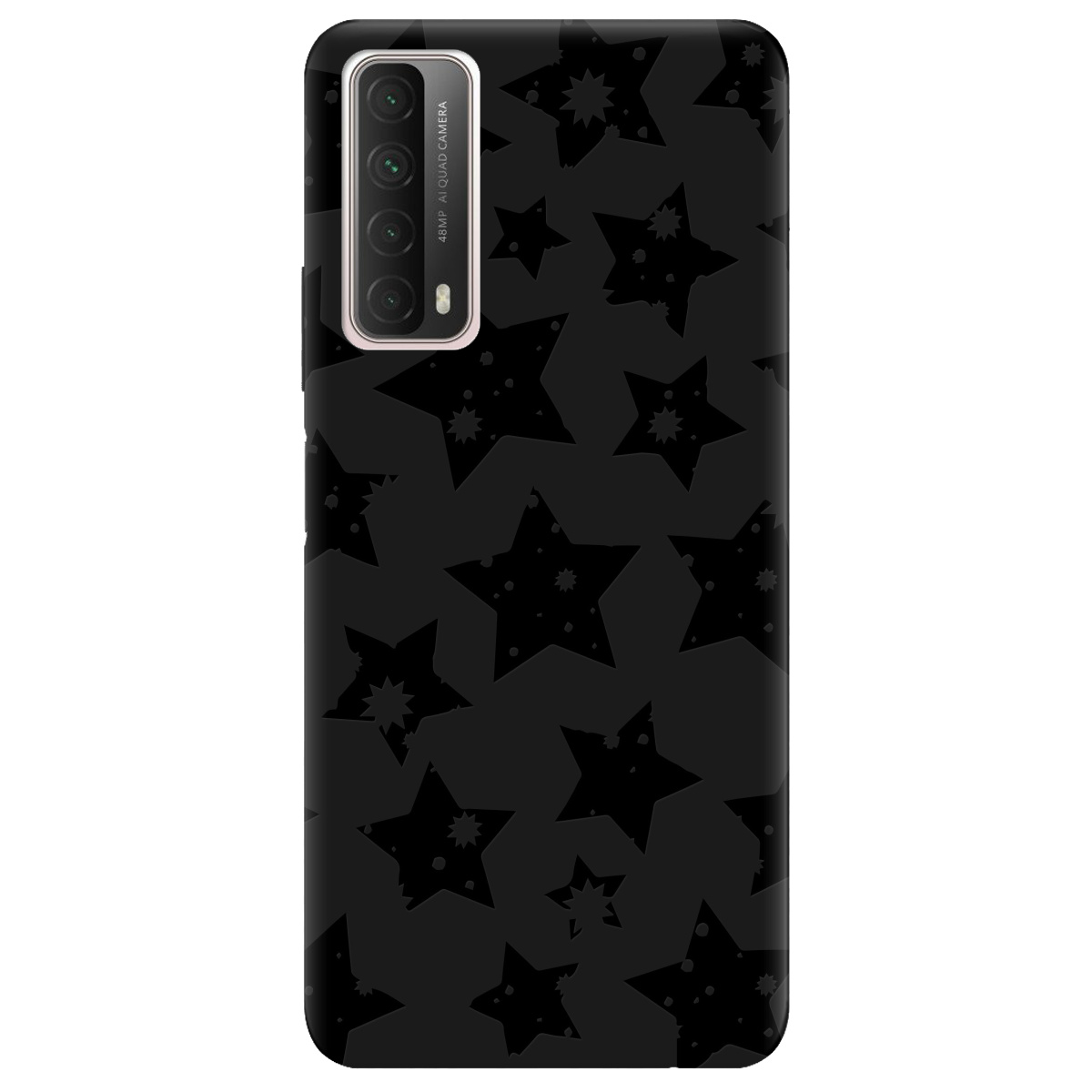 Чехол для Huawei P Smart 2021 черный матовый soft touch Black Star - фото 1 - Чехлы для телефонов