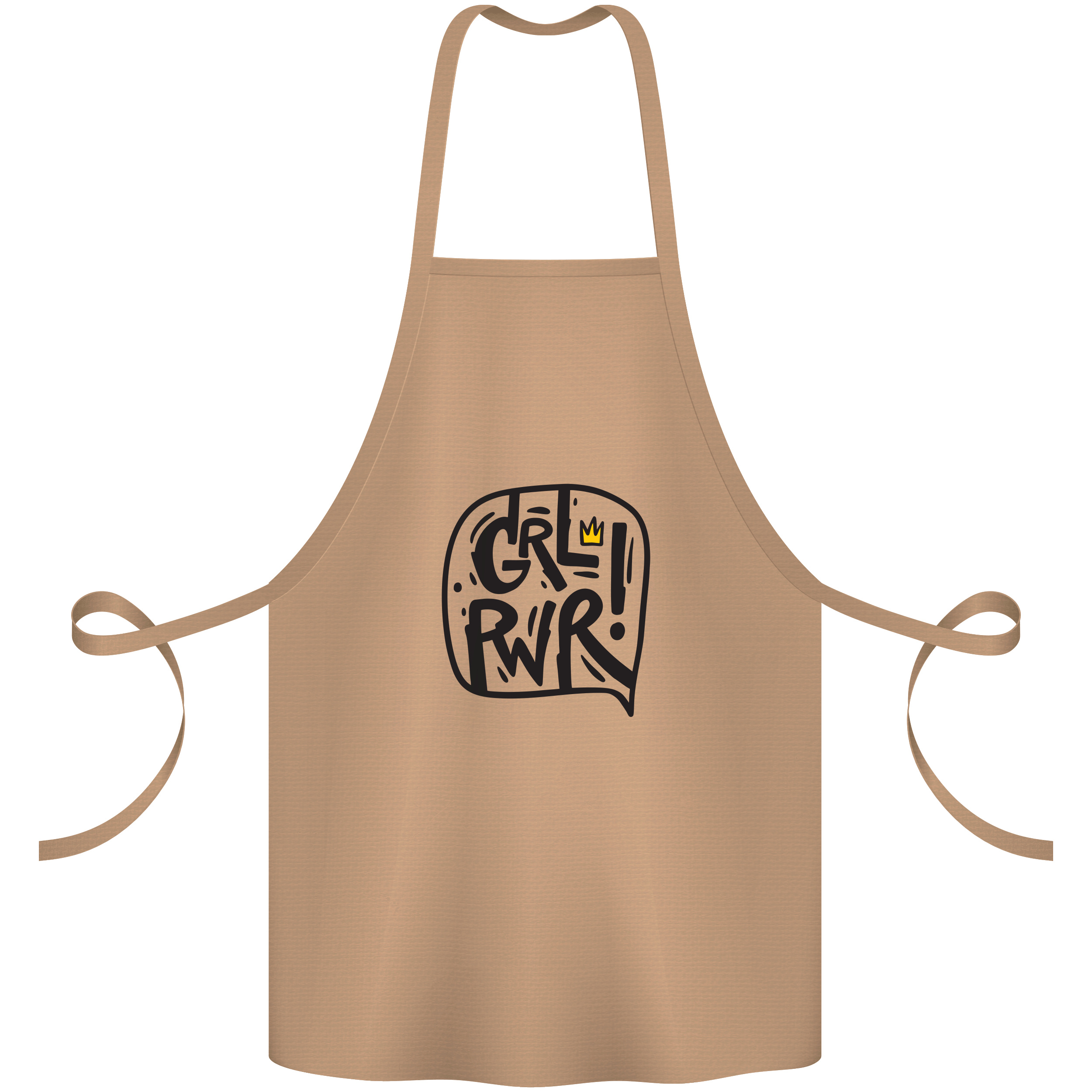Фартух бежевий габардиновий Girl Power - фото 1 - Фартухи