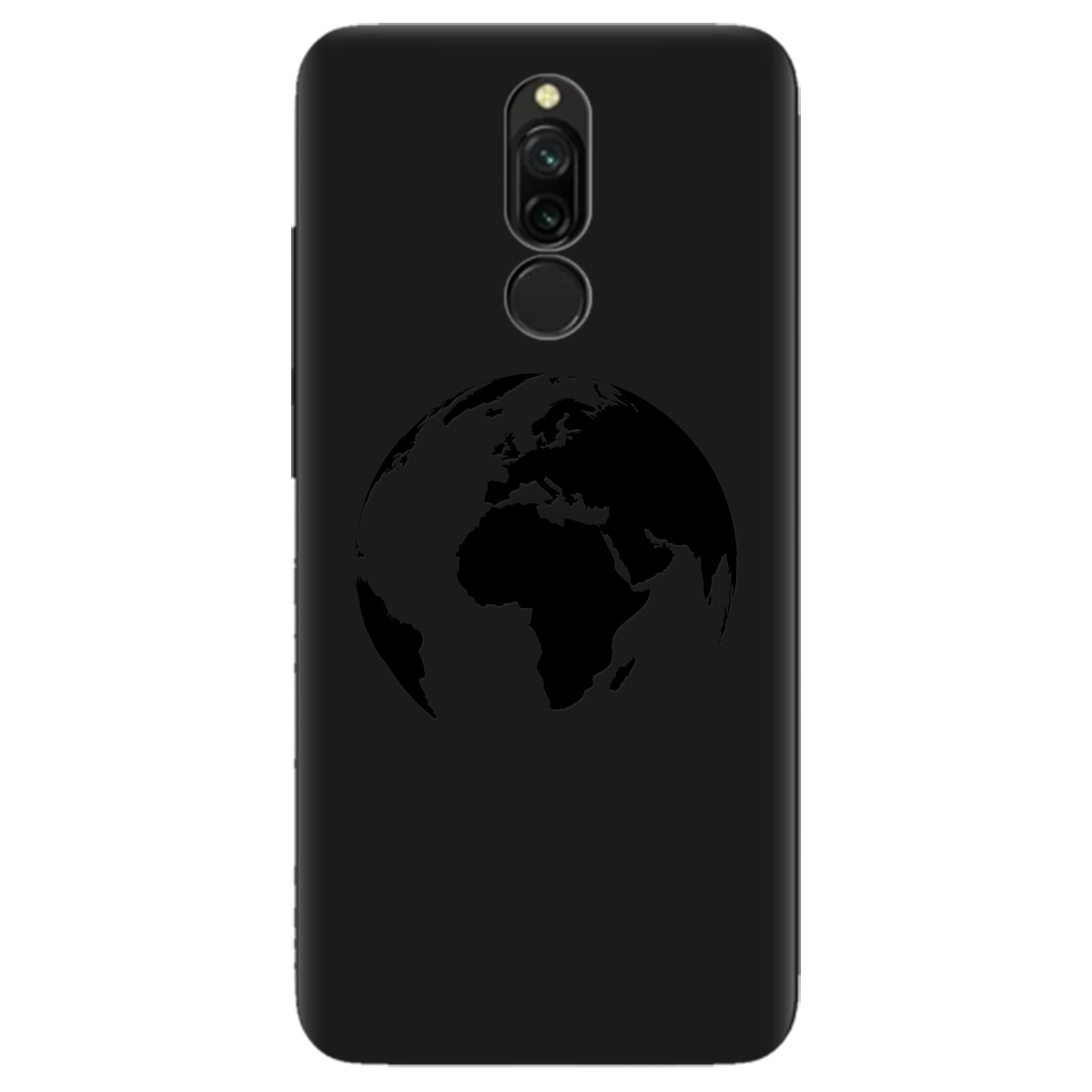 Чехол для Xiaomi Redmi 8 черный матовый soft touch Planet - фото 1 - Чехлы для телефонов