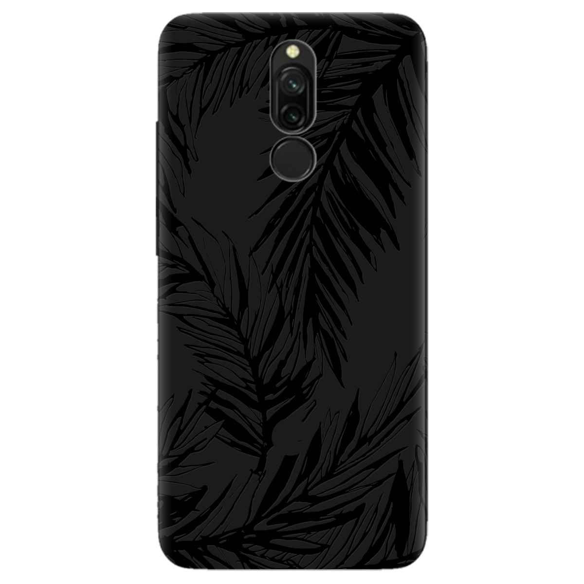 Чохол для Xiaomi Redmi 8 чорний матовий soft touch Tropics - фото 1 - Чохли для телефонів