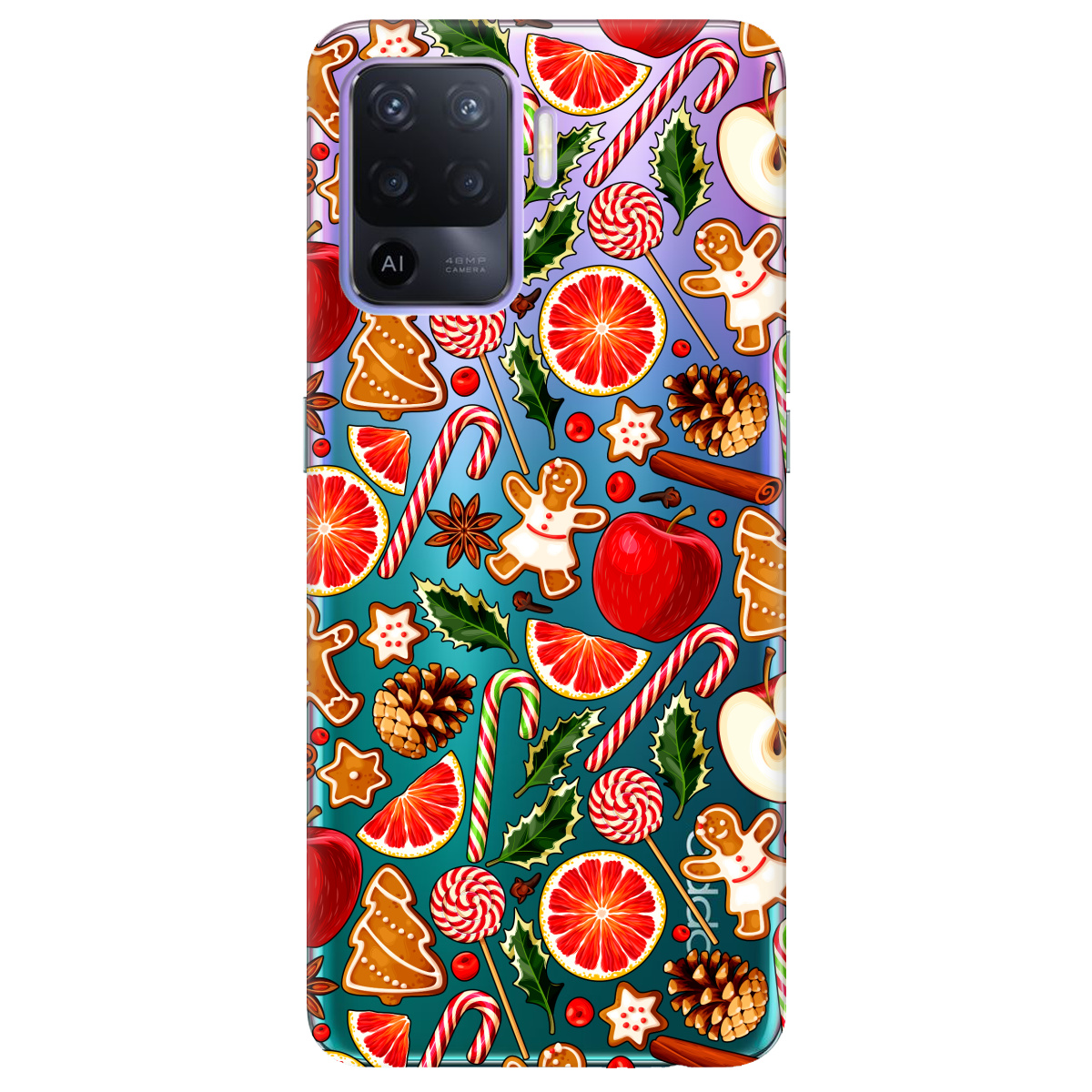 Чохол для Oppo Reno 5 Lite Christmas spices - фото 1 Чохол для Oppo Reno 5 Lite Christmas spices - фото 1 - Чохли для телефонів