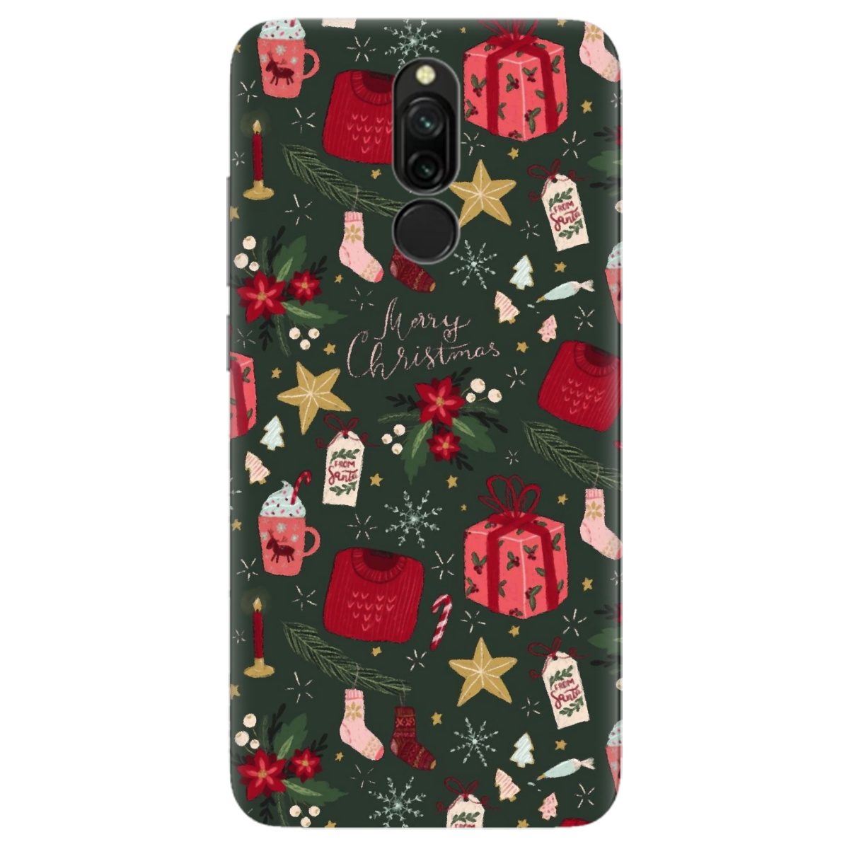 Чохол для Xiaomi Redmi 8 Merry christmas - фото 1 - Чохли для телефонів