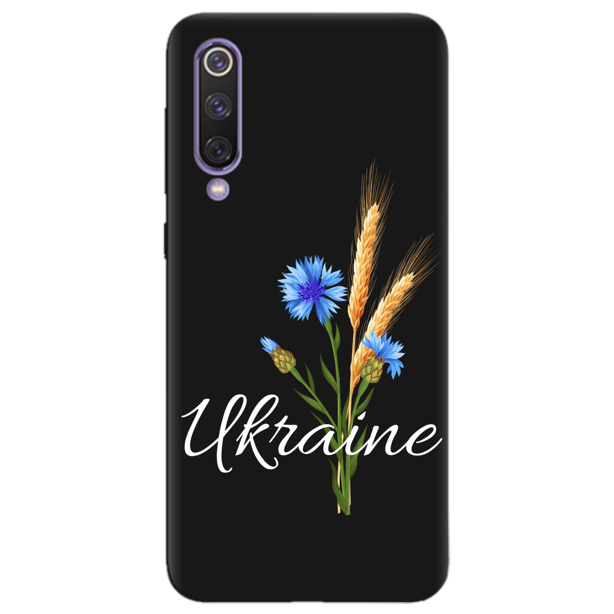 Чехол для Xiaomi Mi 9 SE черный матовый soft touch Незалежна Україна - фото 1 - Чехлы для телефонов