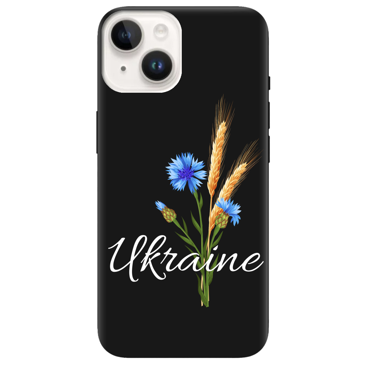 Чохол для Apple iPhone 14 Plus чорний матовий soft touch Незалежна Україна - фото 1 Чохол для Apple iPhone 14 Plus чорний матовий soft touch Незалежна Україна - фото 1 - Чохли для телефонів