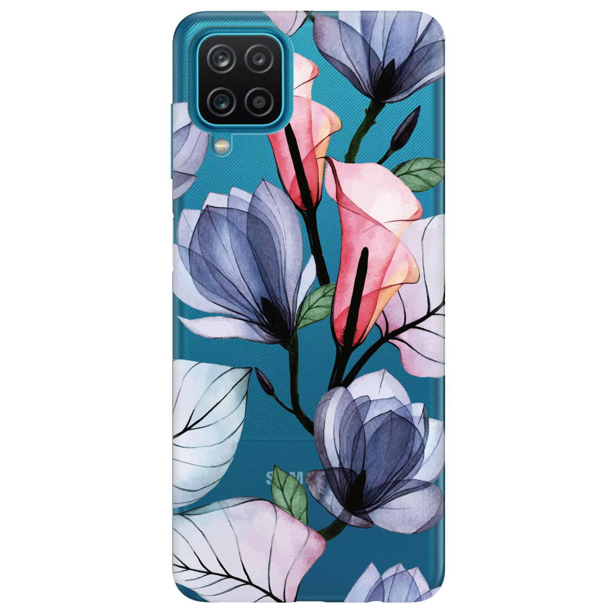 Чохол для Samsung Galaxy A12 5G Tropical flowers - фото 1 Чохол для Samsung Galaxy A12 5G Tropical flowers - фото 1 - Чохли для телефонів