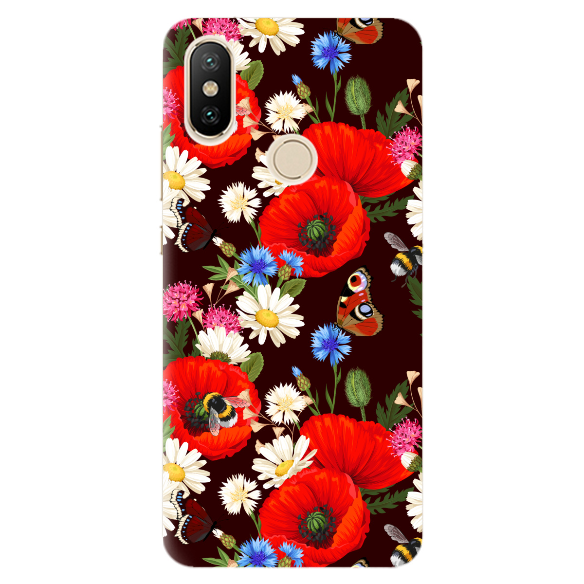 Чохол для Xiaomi Mi A2 Lite Лугові квіти - фото 1 - Чохли для телефонів