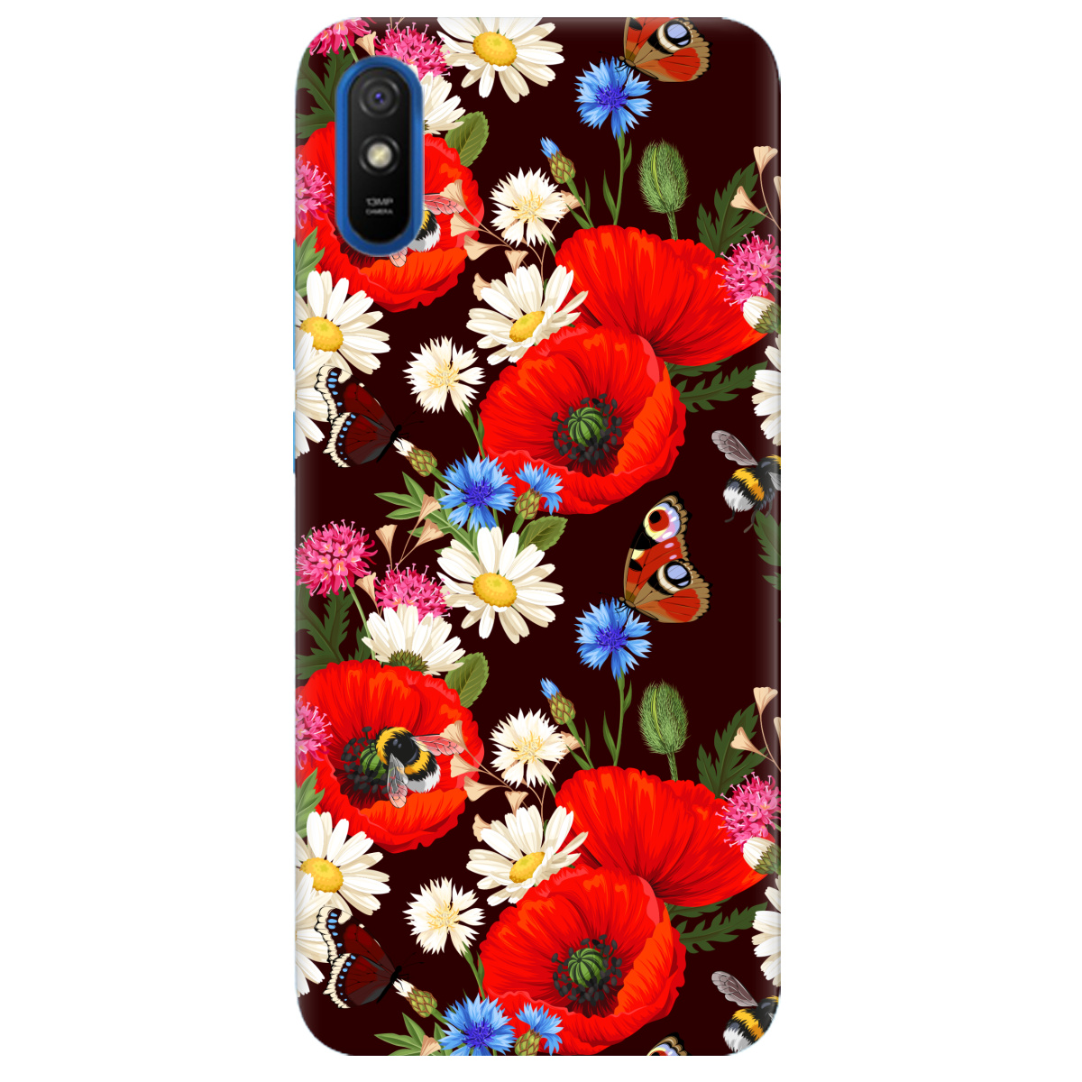 Чохол для Xiaomi Redmi 9A Лугові квіти - фото 1 - Чохли для телефонів