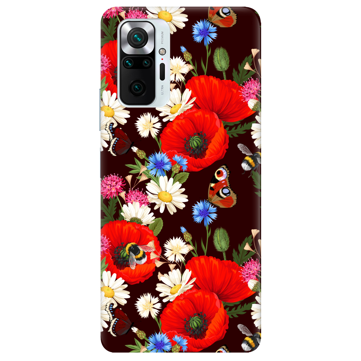 Чехол для Xiaomi Redmi Note 10 Pro Лугові квіти - фото 1 - Чехлы для телефонов