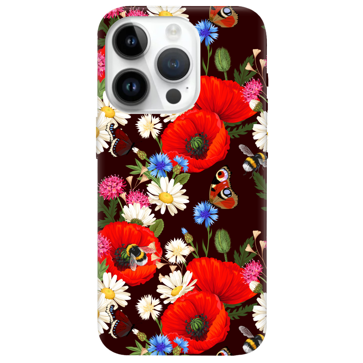 Чохол для Apple iPhone 14 Pro Лугові квіти - фото 1 - Чохли для телефонів