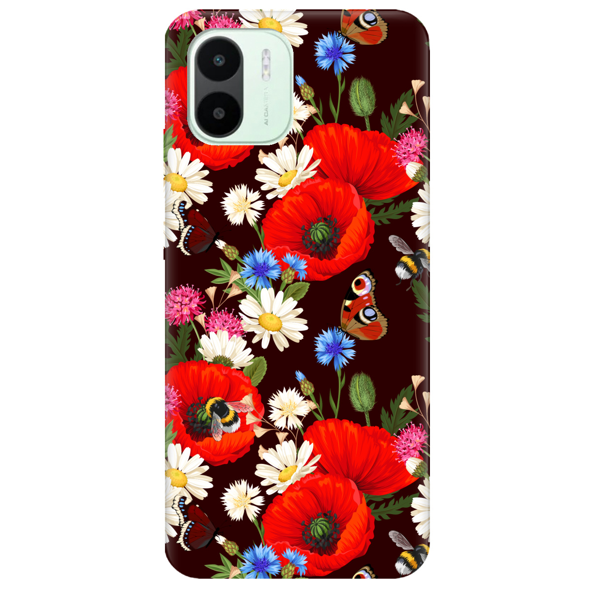 Чехол для Xiaomi Redmi A1 Лугові квіти - фото 1 - Чехлы для телефонов