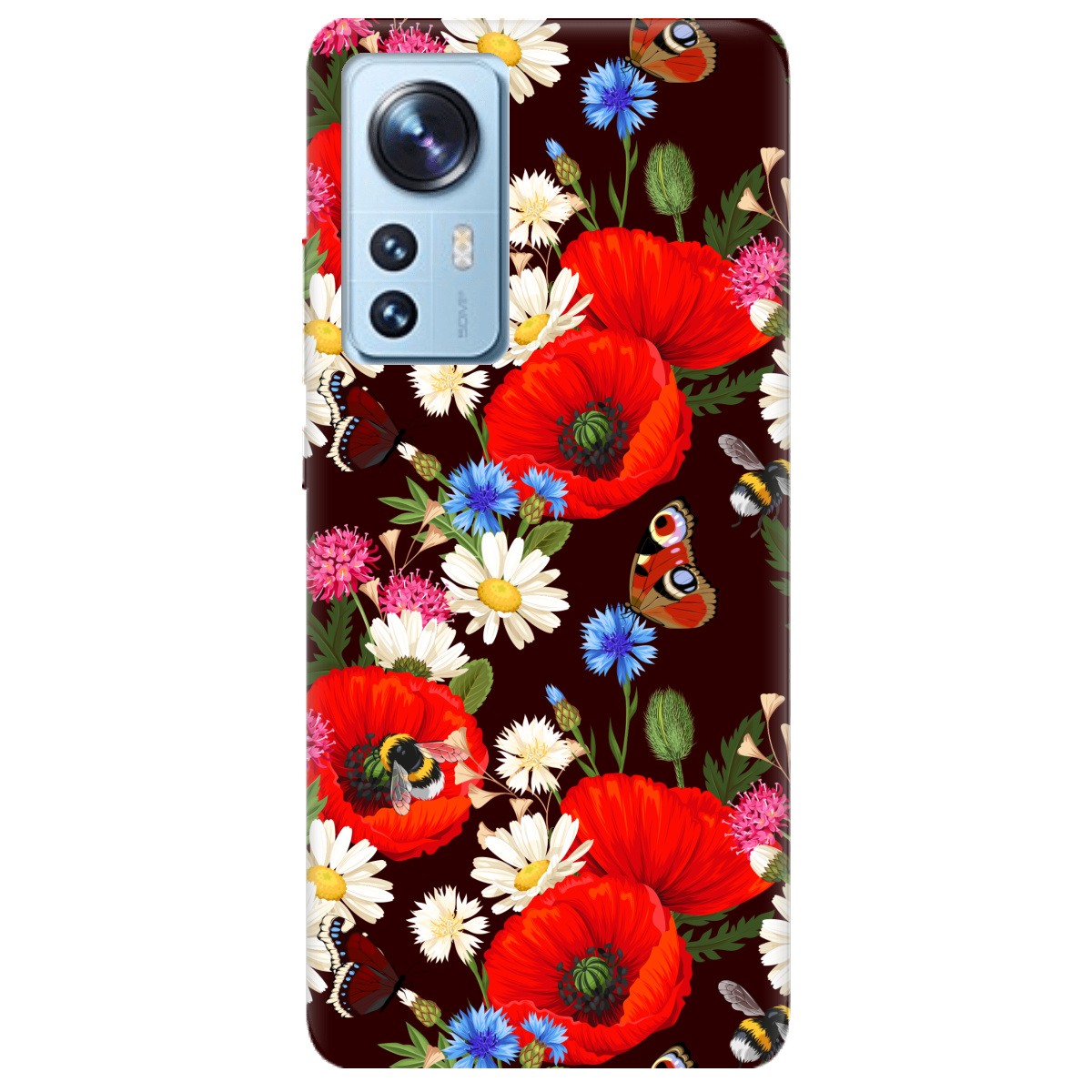 Чехол для Xiaomi 12 Лугові квіти - фото 1 - Чехлы для телефонов