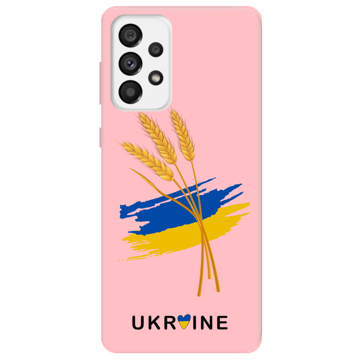 Чехол для Samsung Galaxy A73 нежно-розовый матовый soft touch Spikelets - фото 1 - Чехлы для телефонов