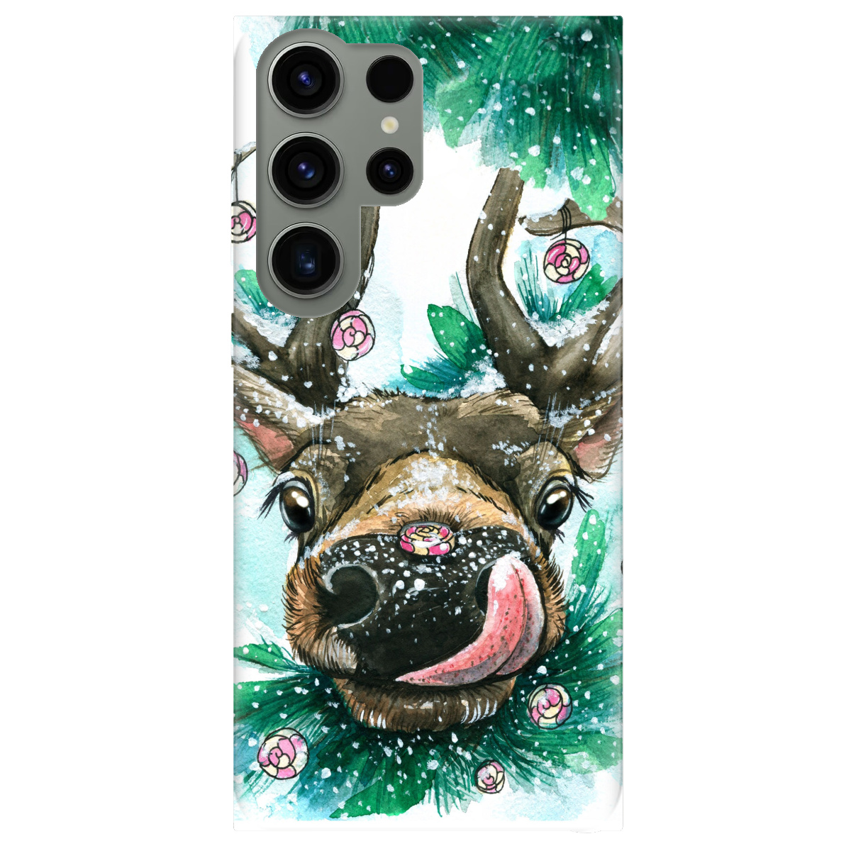 Чехол для Samsung Galaxy S23 Ultra Сute deer - фото 1 Чехол для Samsung Galaxy S23 Ultra Сute deer - фото 1 - Чехлы для телефонов