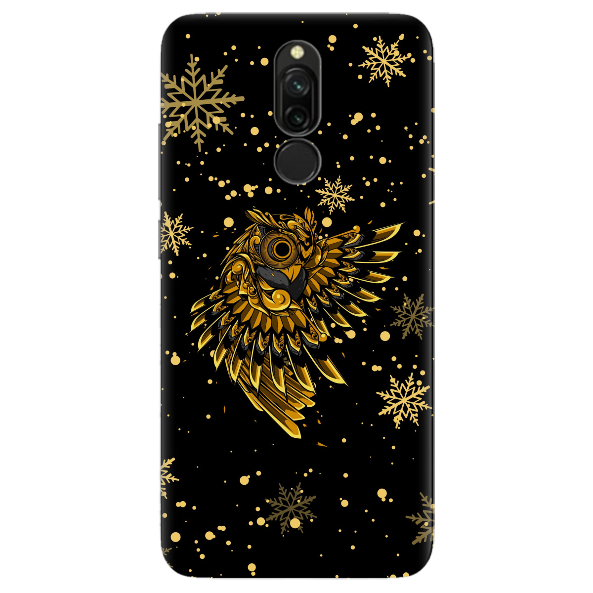 Чехол для Xiaomi Redmi 8 Gold sova - фото 1 - Чехлы для телефонов