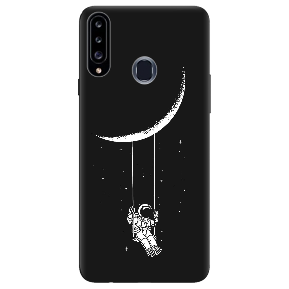 Чехол для Samsung Galaxy A20s черный матовый soft touch Swing - фото 1 Чехол для Samsung Galaxy A20s черный матовый soft touch Swing - фото 1 - Чехлы для телефонов