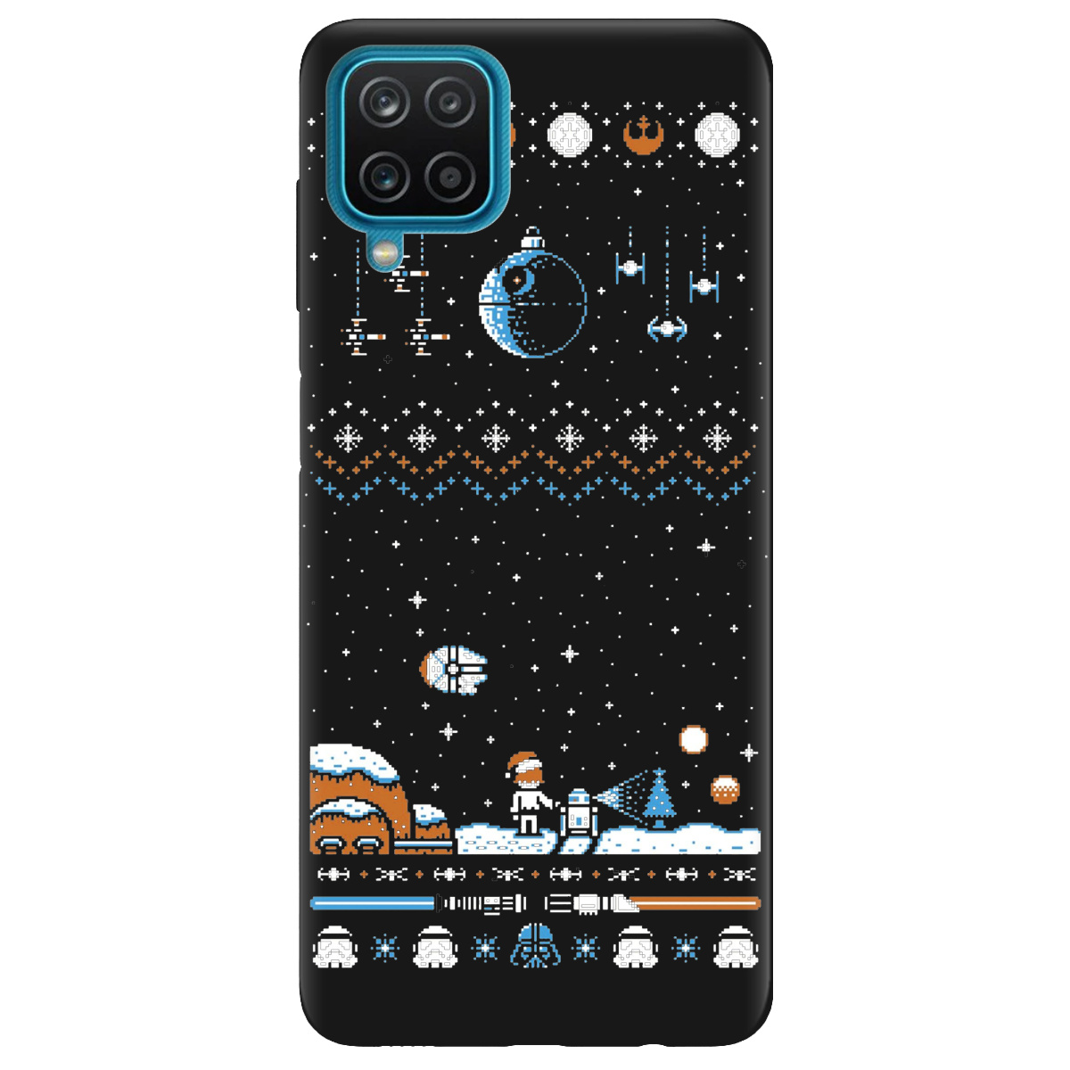 Чехол для Samsung Galaxy M12 черный матовый soft touch Star wars - фото 1 Чехол для Samsung Galaxy M12 черный матовый soft touch Star wars - фото 1 - Чехлы для телефонов