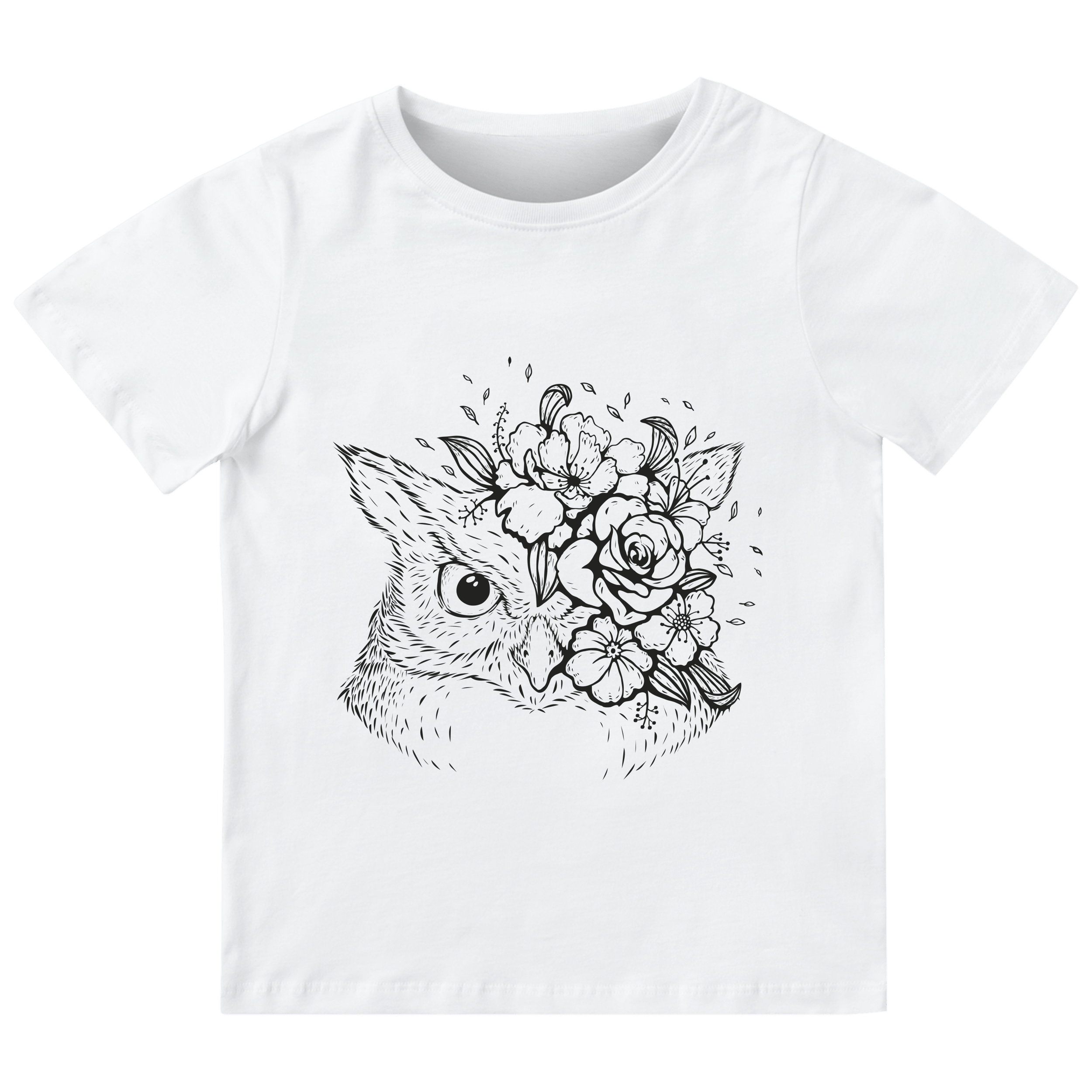 Футболка дитяча біла бавовна/еластан dark owl 152 - фото 1 - Футболки