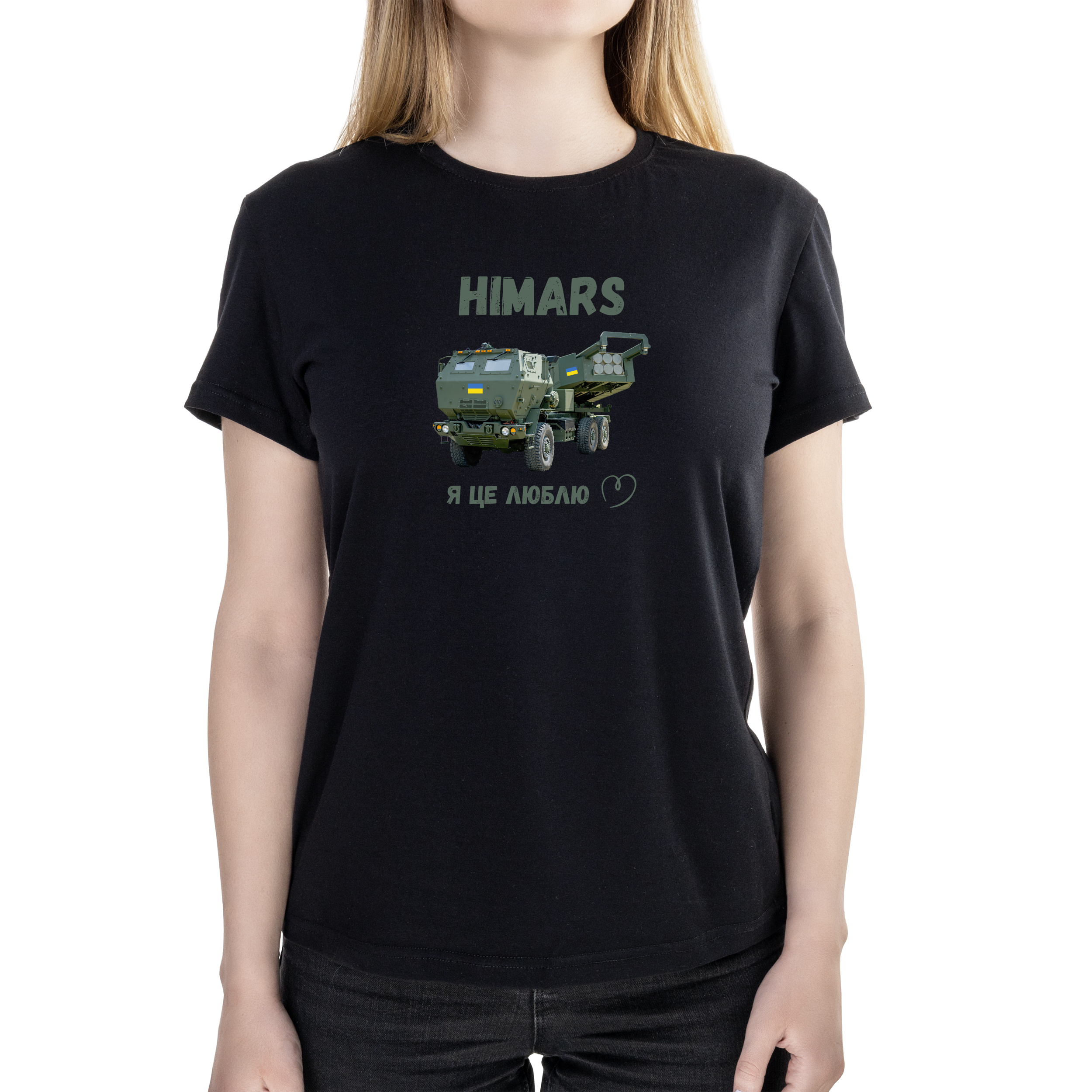 Футболка жіноча напівприталена чорна бавовна / еластан А4 розміру Himars XXXL - фото 1 Футболка жіноча напівприталена чорна бавовна / еластан А4 розміру Himars XXXL - фото 1 - Футболки