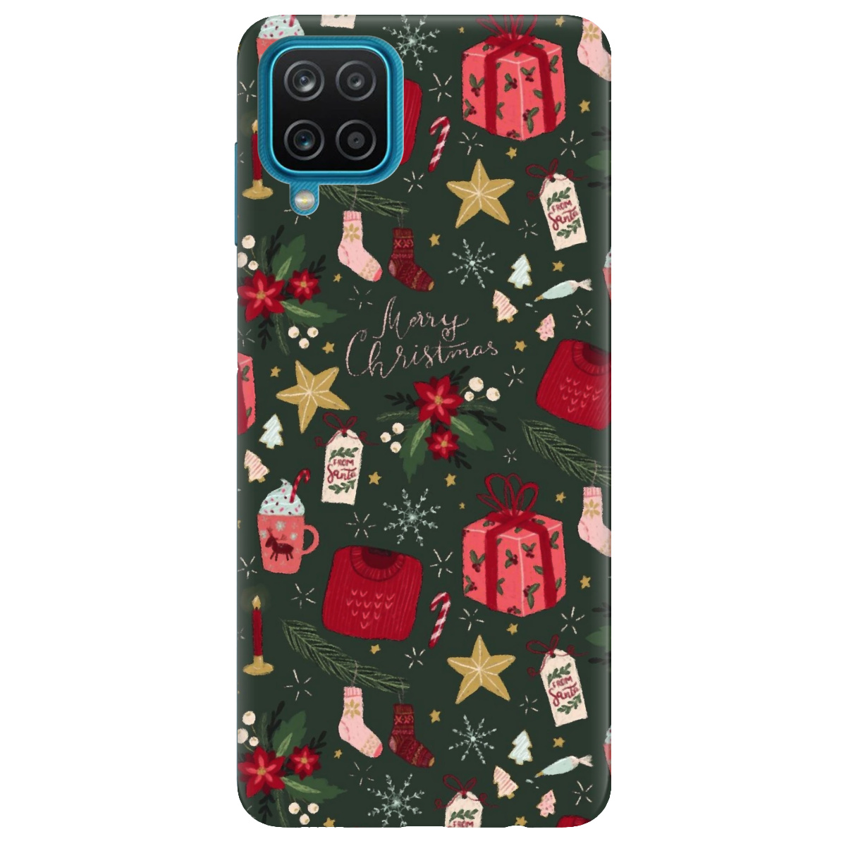 Чохол для Samsung Galaxy M12 Merry christmas - фото 1 - Чохли для телефонів