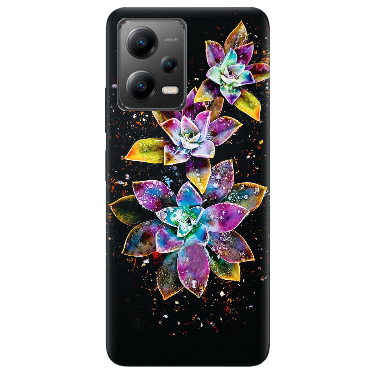 Чехол для Xiaomi Poco X5 5G Magical flowers - фото 1 Чехол для Xiaomi Poco X5 5G Magical flowers - фото 1 - Чехлы для телефонов