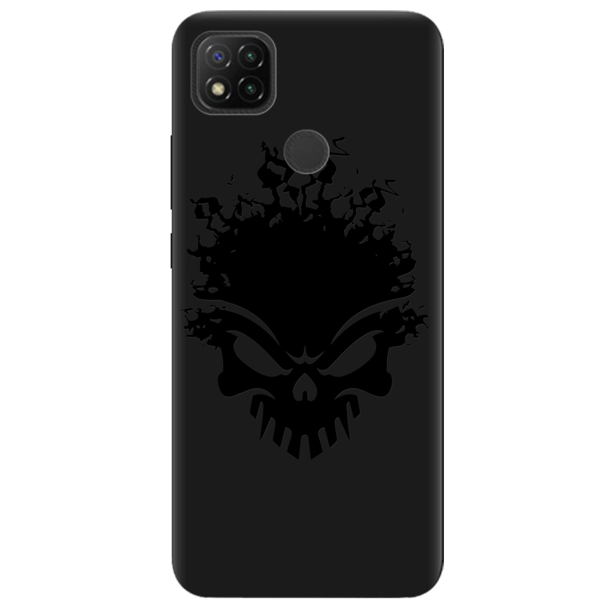 Чохол для Xiaomi Redmi 10A чорний матовий soft touch Ugolek - фото 1 - Чохли для телефонів