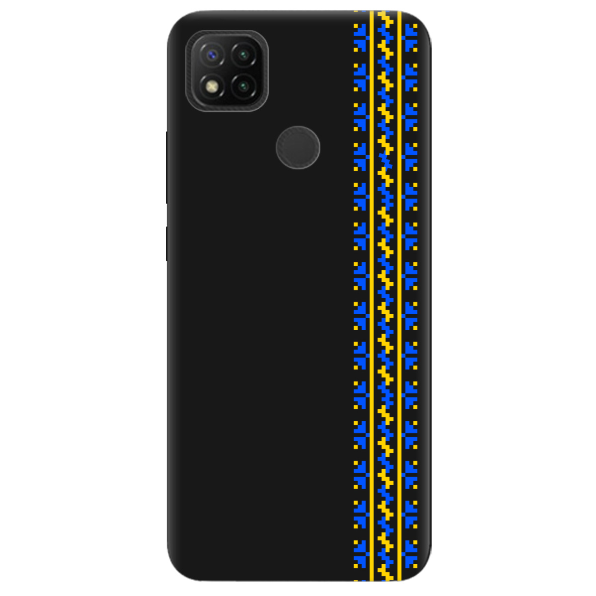 Чехол для Xiaomi Redmi 10A черный матовый soft touch Embroidery - фото 1 Чехол для Xiaomi Redmi 10A черный матовый soft touch Embroidery - фото 1 - Чехлы для телефонов