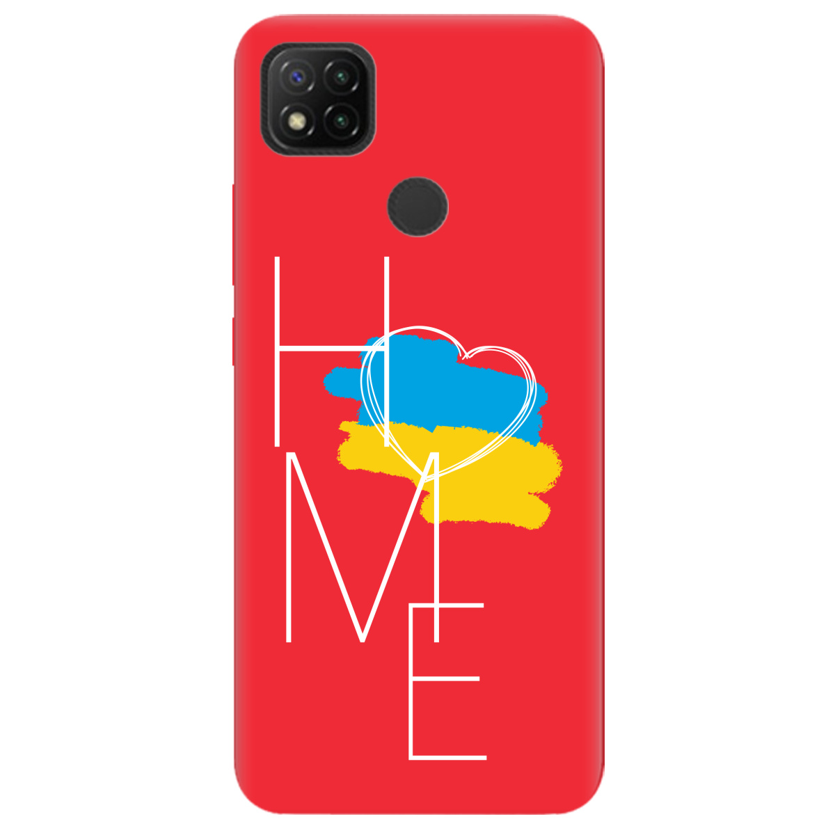 Чехол для Xiaomi Redmi 10A ярко-красный матовый soft touch Дім - фото 1 Чехол для Xiaomi Redmi 10A ярко-красный матовый soft touch Дім - фото 1 - Чехлы для телефонов