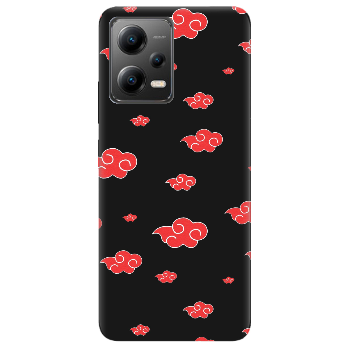 Чехол для Xiaomi Poco X5 5G черный матовый soft touch Akatsuki - фото 1 - Чехлы для телефонов