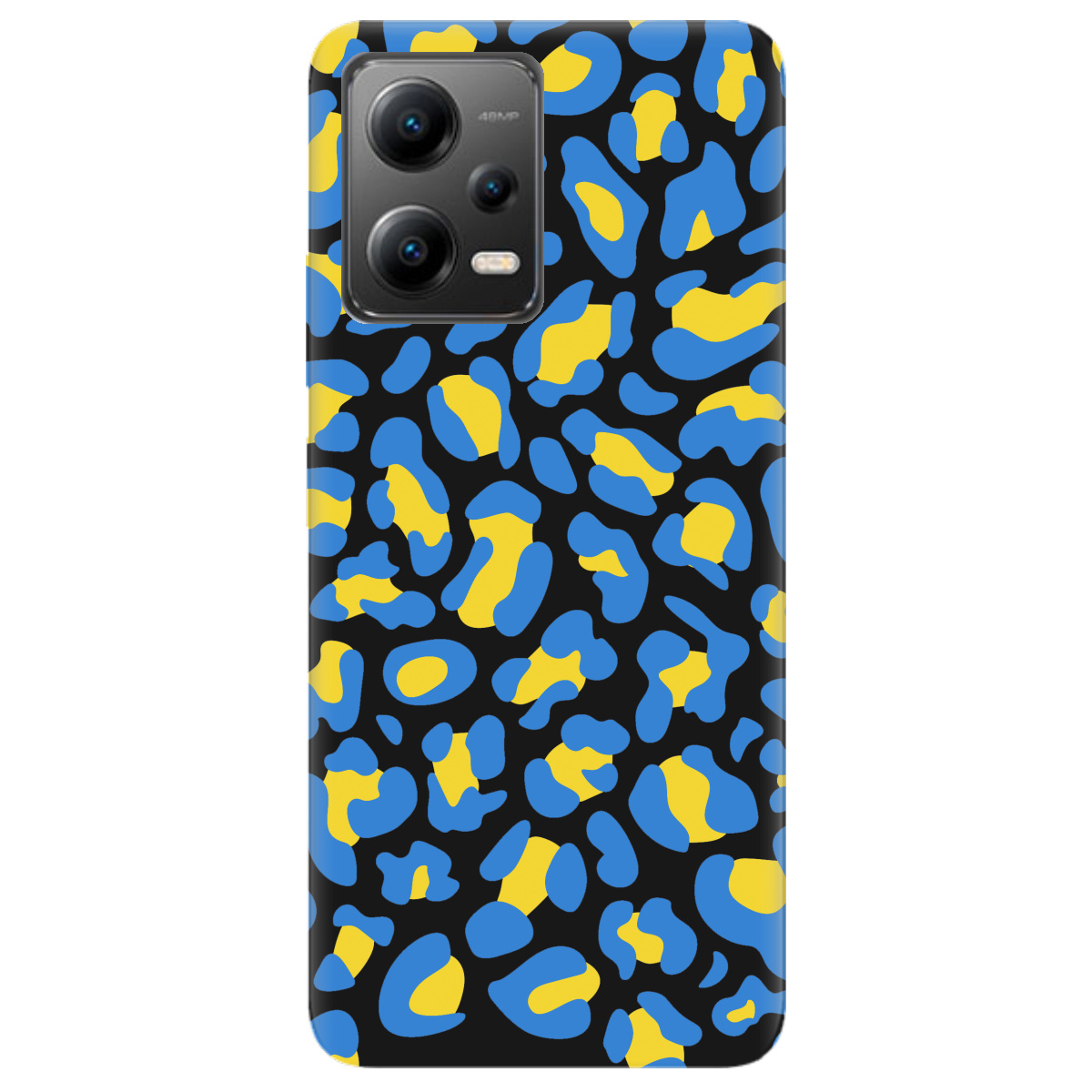 Чехол для Xiaomi Poco X5 5G черный матовый soft touch LeopardUA - фото 1 - Чехлы для телефонов