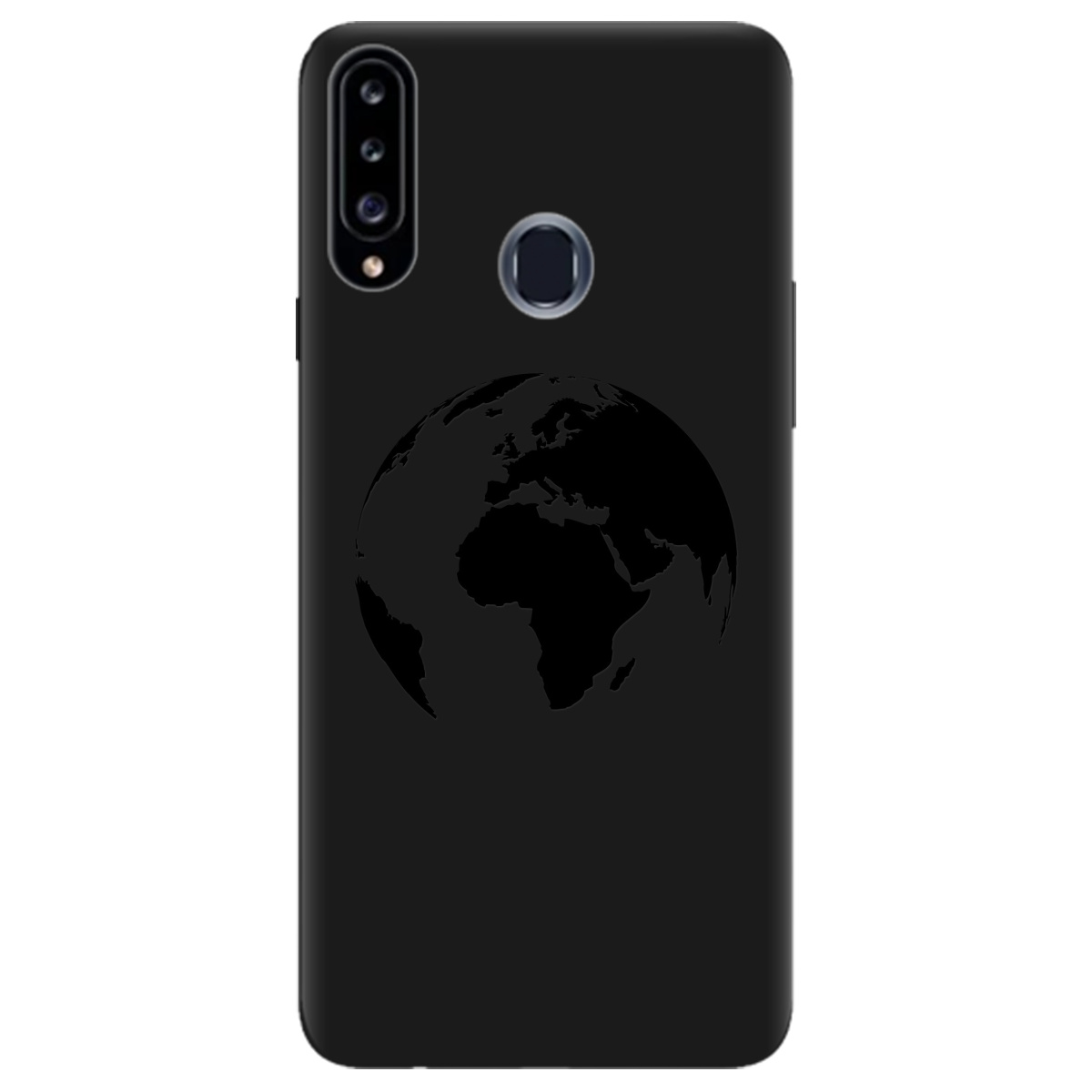 Чохол для Samsung Galaxy A20s чорний матовий soft touch Planet - фото 1 Чохол для Samsung Galaxy A20s чорний матовий soft touch Planet - фото 1 - Чохли для телефонів