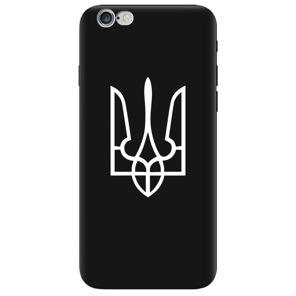 Чехол для Apple iPhone 6 / 6S черный матовый soft touch Gerb - фото 1 - Чехлы для телефонов