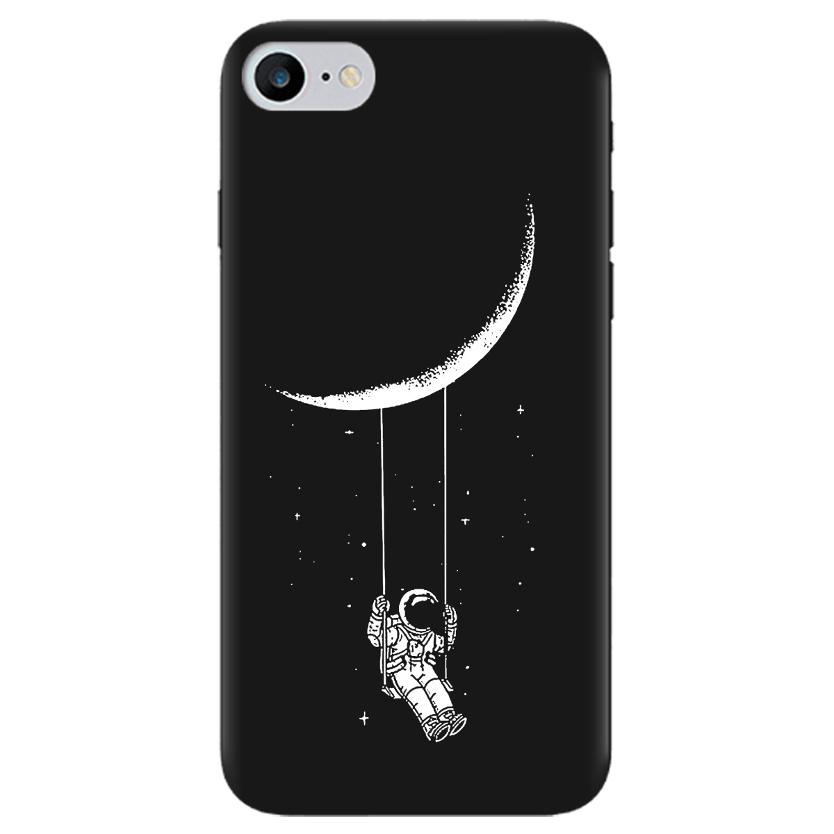 Чохол для Apple iPhone 7 чорний матовий soft touch Swing - фото 1 Чохол для Apple iPhone 7 чорний матовий soft touch Swing - фото 1 - Чохли для телефонів