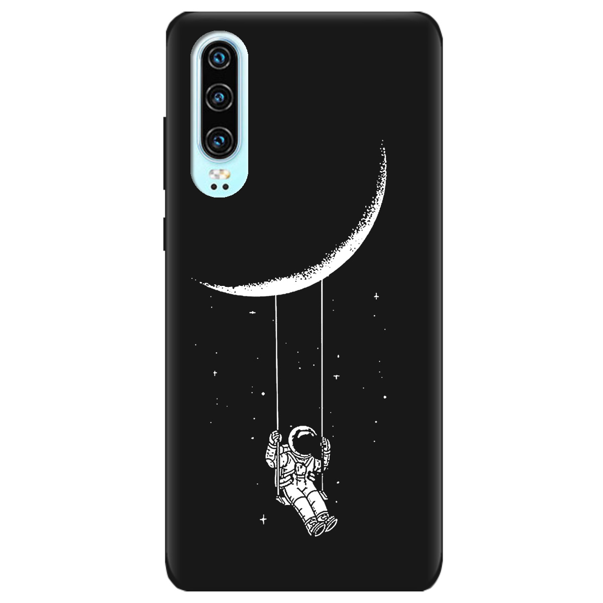 Чехол для Huawei P30 черный матовый soft touch Swing - фото 1 Чехол для Huawei P30 черный матовый soft touch Swing - фото 1 - Чехлы для телефонов