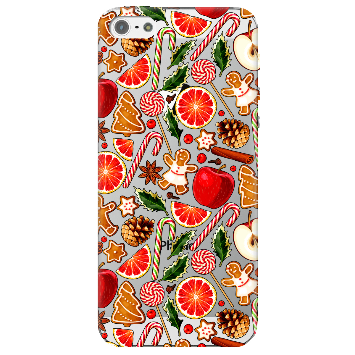 Чохол для Apple iPhone 5/5S Christmas spices - фото 1 - Чохли для телефонів