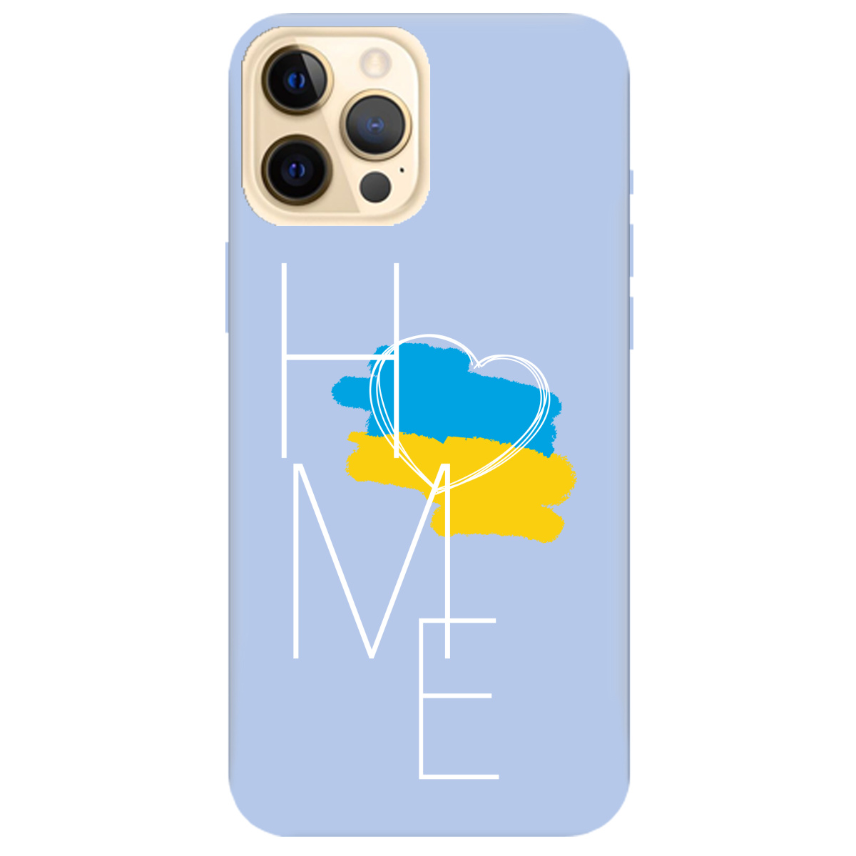 Чохол для Apple iPhone 12 Pro ніжно-блакитний матовий soft touch Дім - фото 1 - Чохли для телефонів