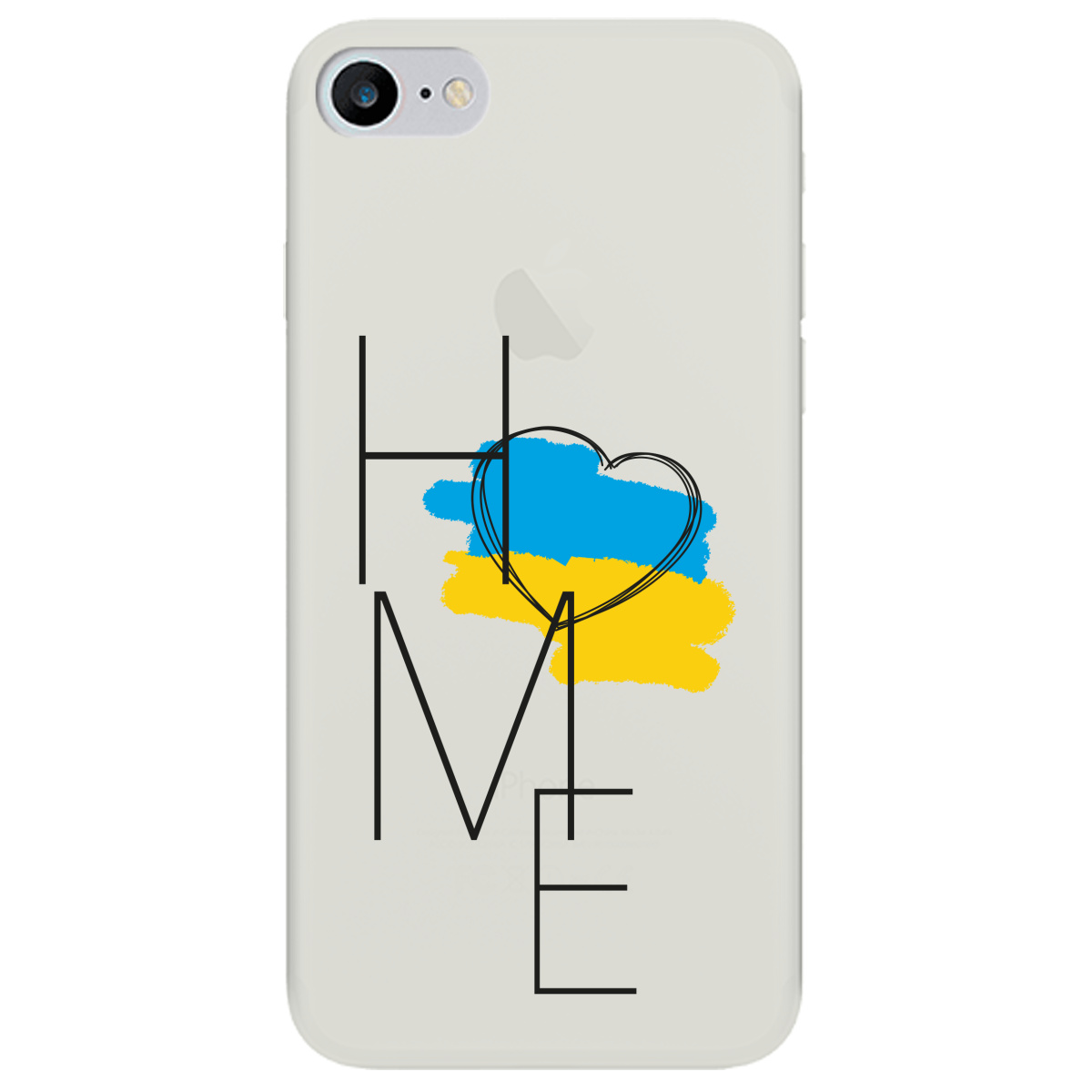 Чохол для Apple iPhone SE 2020 напівпрозорий матовий soft touch Home - фото 1 - Чохли для телефонів