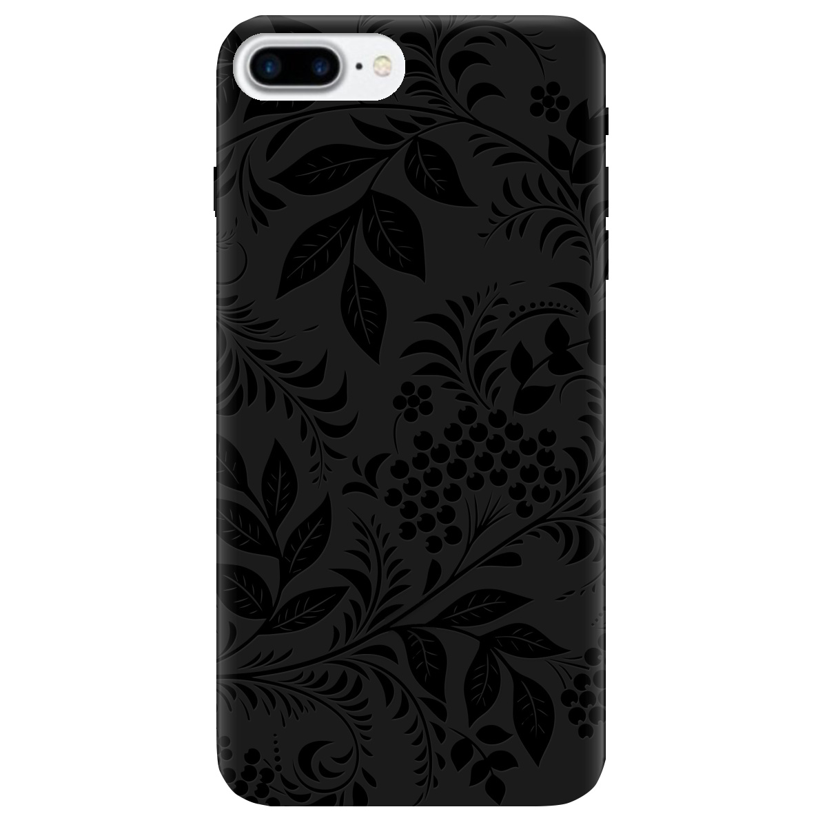 Чехол для Apple iPhone 8 Plus черный матовый soft touch Art - фото 1 - Чехлы для телефонов