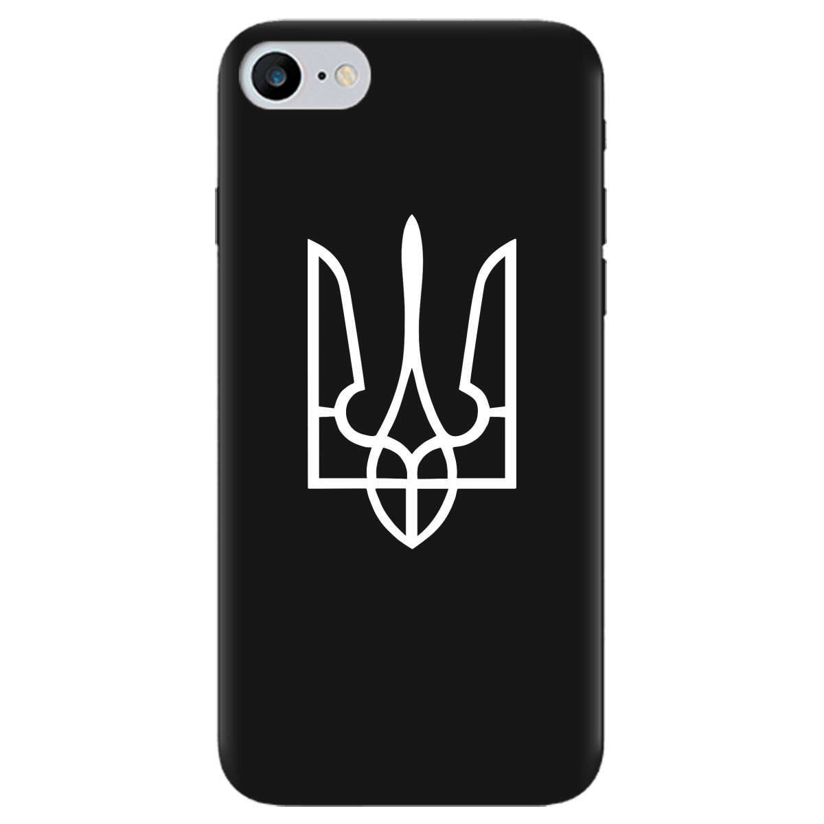 Чохол для Apple iPhone 8 чорний матовий soft touch Gerb - фото 1 - Чохли для телефонів