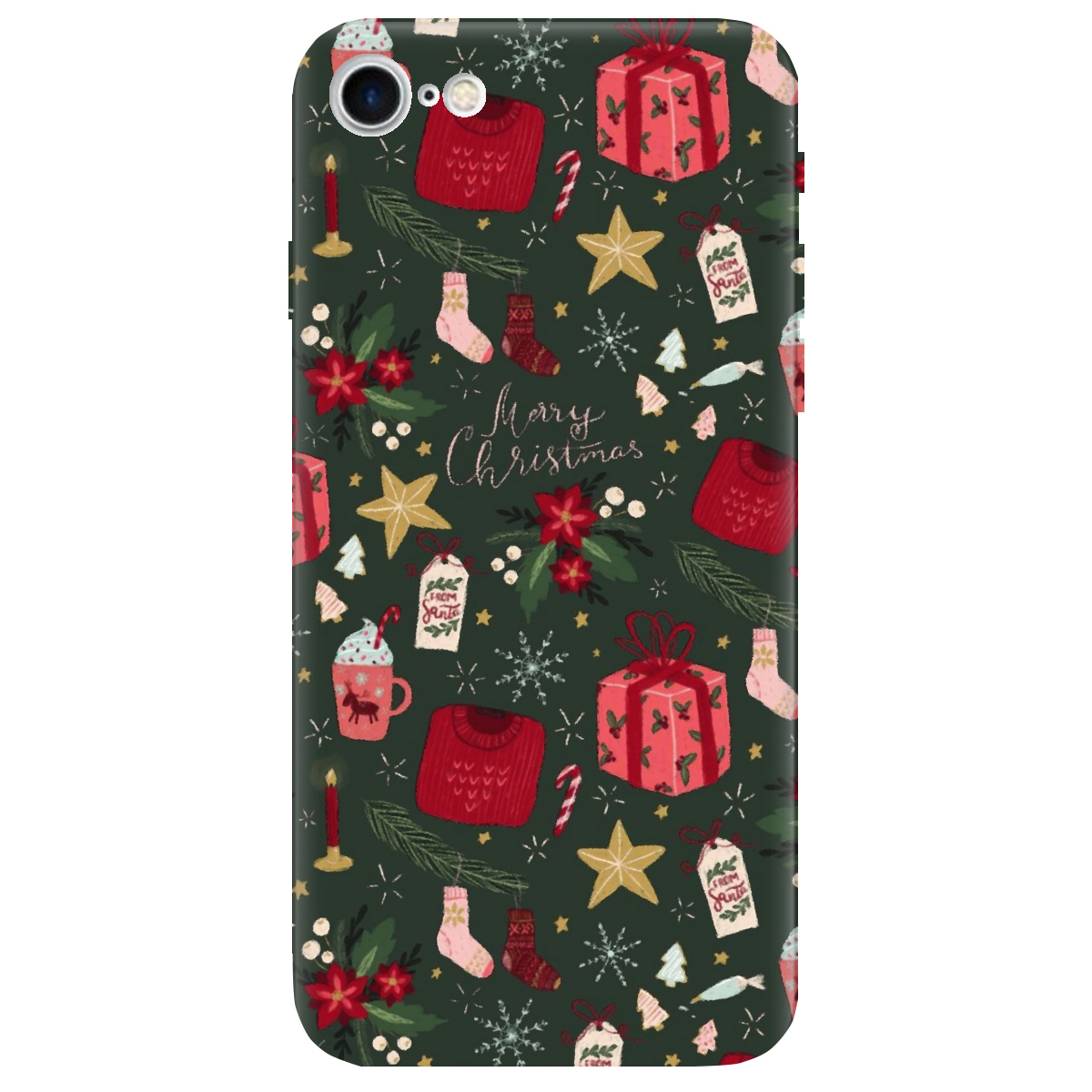 Чохол для Apple iPhone SE 2020 Merry christmas - фото 1 - Чохли для телефонів