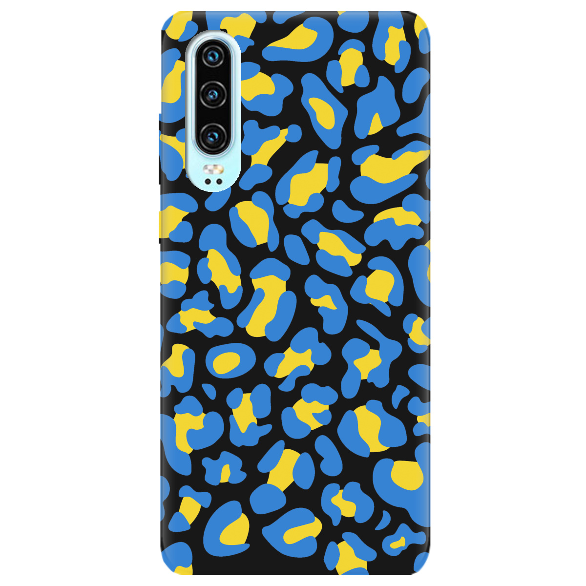 Чехол для Huawei P30 черный матовый soft touch LeopardUA - фото 1 - Чехлы для телефонов