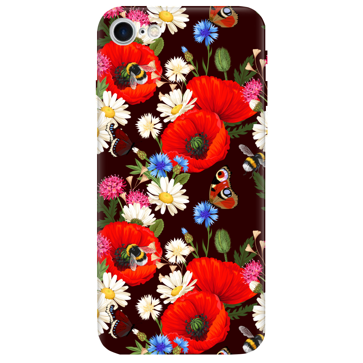 Чехол для Apple iPhone 8 Лугові квіти - фото 1 - Чехлы для телефонов