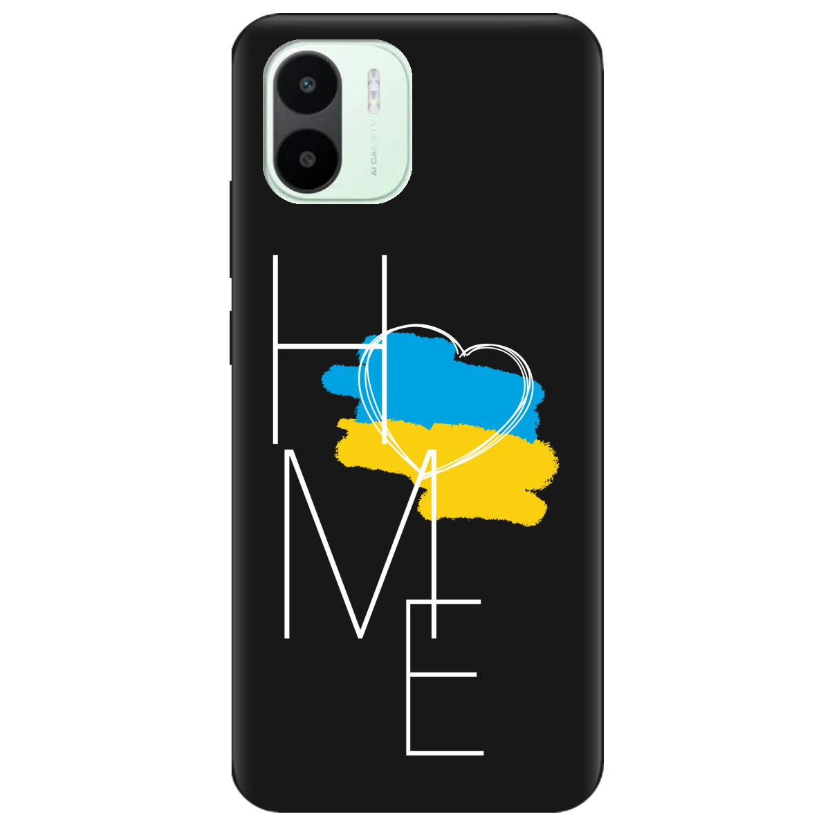 Чохол для Xiaomi Redmi A2 чорний матовий soft touch Дім - фото 1 - Чохли для телефонів