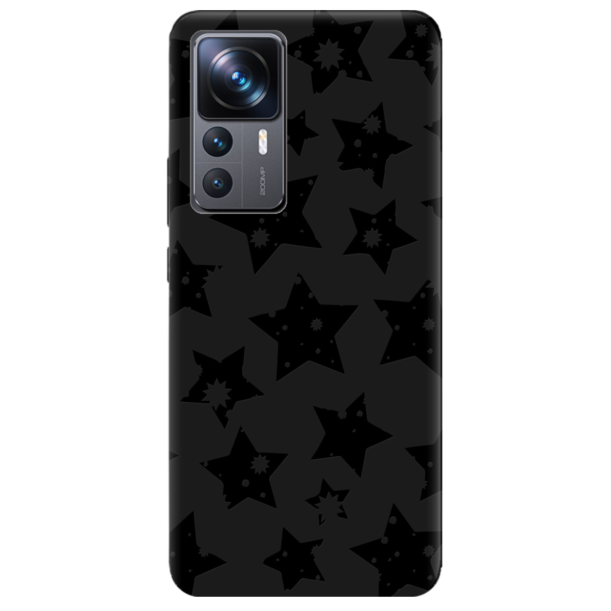 Чехол для Xiaomi 12T черный матовый soft touch Black Star - фото 1 - Чехлы для телефонов