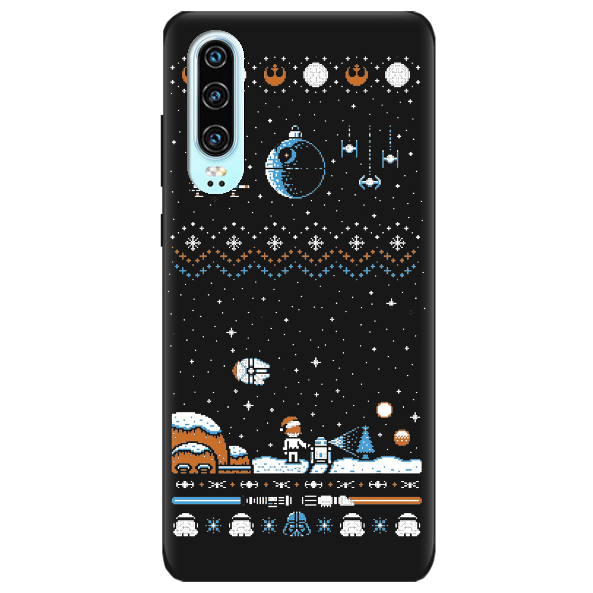 Чохол для Huawei P30 чорний матовий soft touch Star wars - фото 1 - Чохли для телефонів
