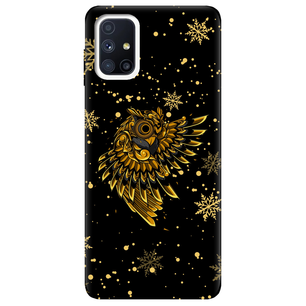 Чехол для Samsung Galaxy M51 Gold sova - фото 1 - Чехлы для телефонов
