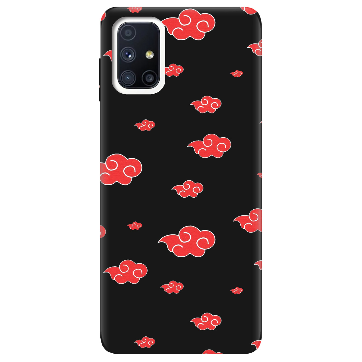 Чехол для Samsung Galaxy M51 черный матовый soft touch Akatsuki - фото 1 - Чехлы для телефонов